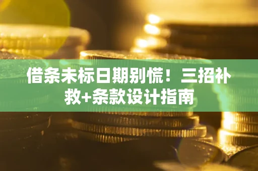 北京借条未标日期别慌!三招补救+条款设计指南 北京借条未标日期别慌!三招补救+条款设计指南