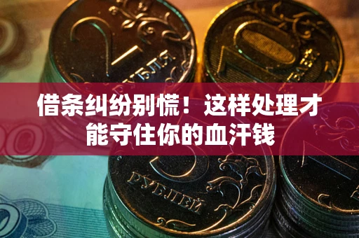 北京借条纠纷别慌!这样处理才能守住你的血汗钱 北京借条纠纷别慌!这样处理才能守住你的血汗钱