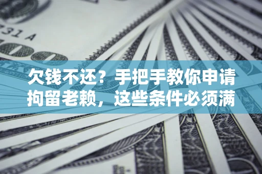 北京欠钱不还?手把手教你申请拘留老赖,这些条件必须满足! 北京欠钱不还?手把手教你申请拘留老赖,这些条件必须满足!
