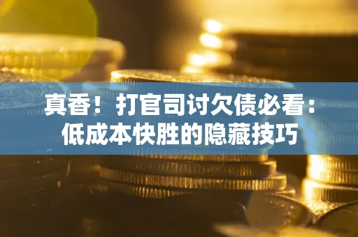 北京真香!打官司讨欠债必看:低成本快胜的隐藏技巧 北京真香!打官司讨欠债必看:低成本快胜的隐藏技巧