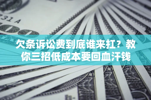 北京欠条诉讼费到底谁来扛？教你三招低成本要回血汗钱